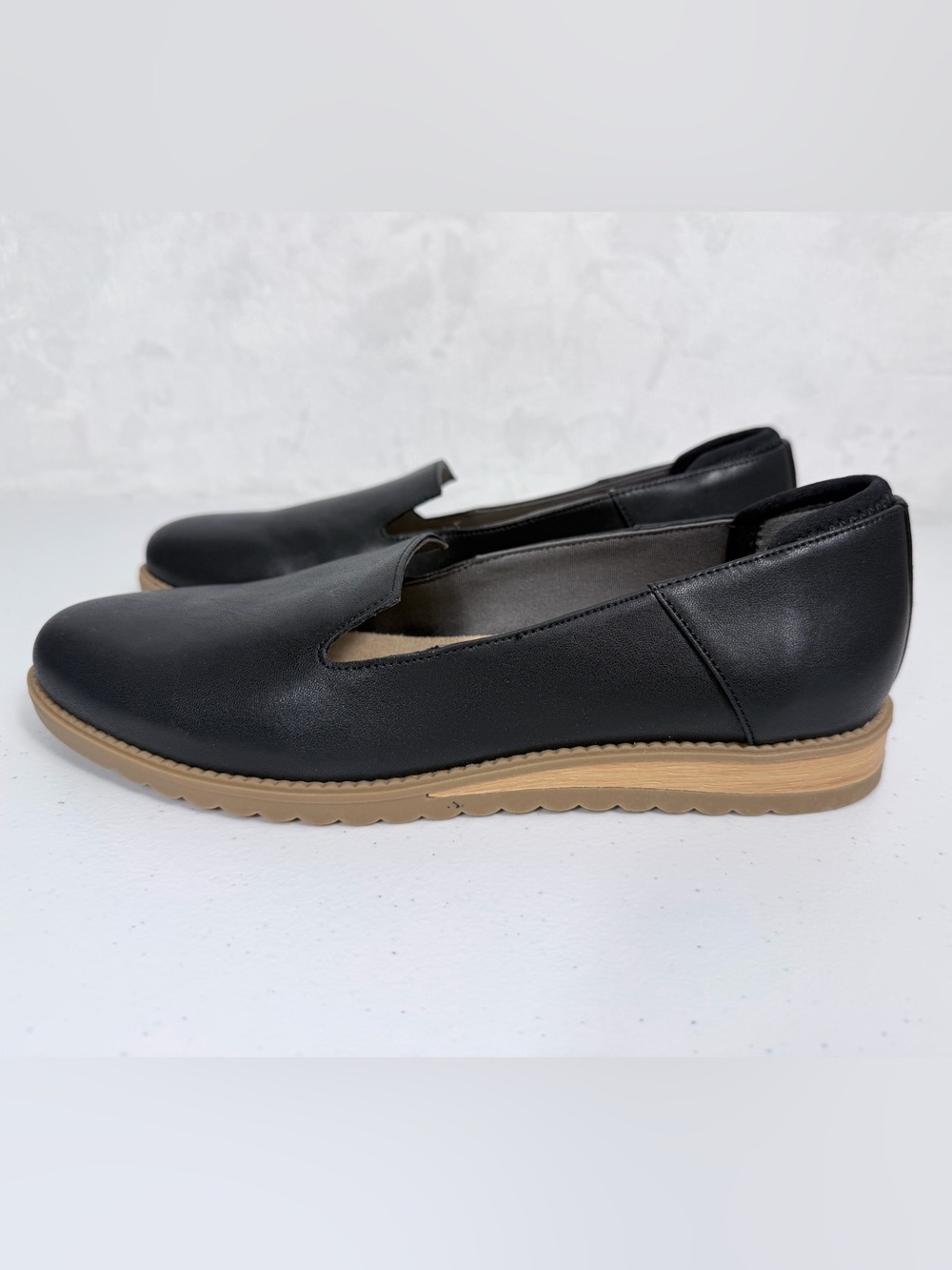 Dr. Scholl’s Jetset Loafers Women’s Sz 8 Black Slip On Odor Control Comfort NIB